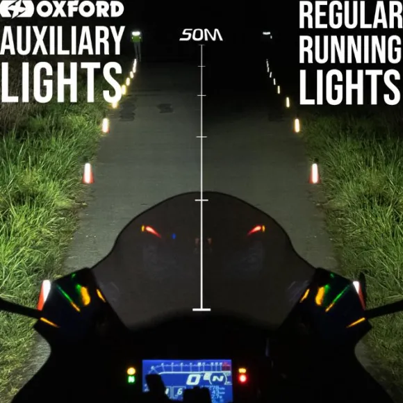 MC Forlygte – Oxford Auxiliary Lights 2300 Lumens EL380