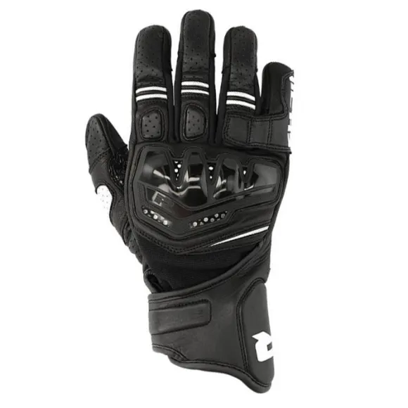 MC Handsker – Stradale Stealth Sort/Hvid