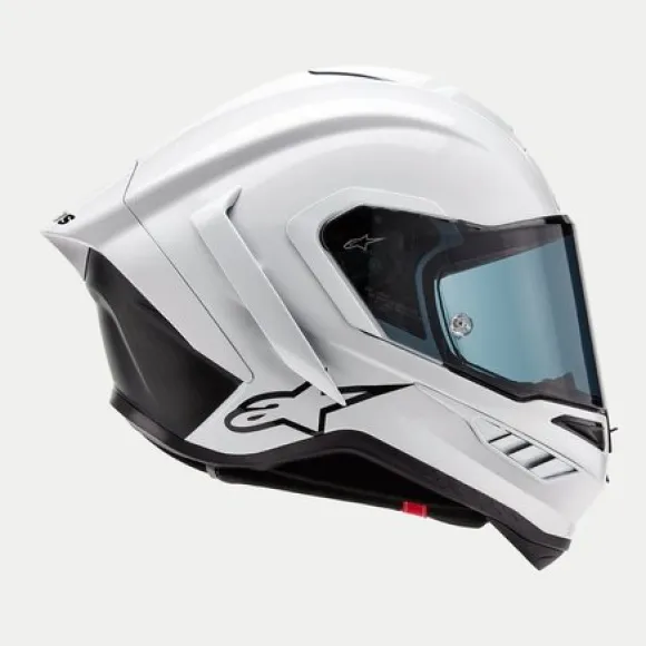 MC-hjelm fullface – Alpinestars Supertech R10 Hvid Carbon