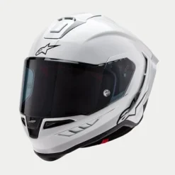 MC-hjelm fullface – Alpinestars Supertech R10 Hvid Carbon