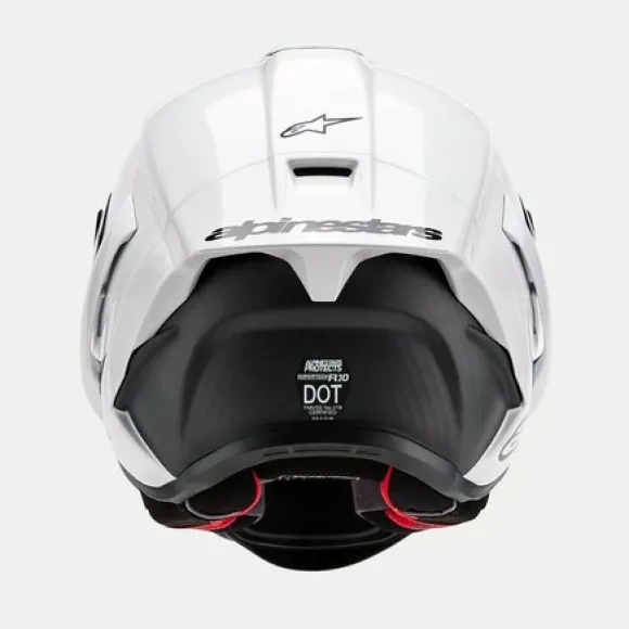 MC-hjelm fullface – Alpinestars Supertech R10 Hvid Carbon