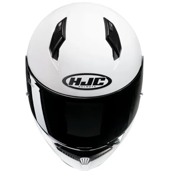 MC-hjelm fullface – HJC C10 White