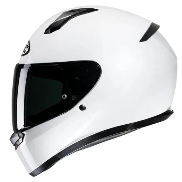 MC-hjelm fullface – HJC C10 White