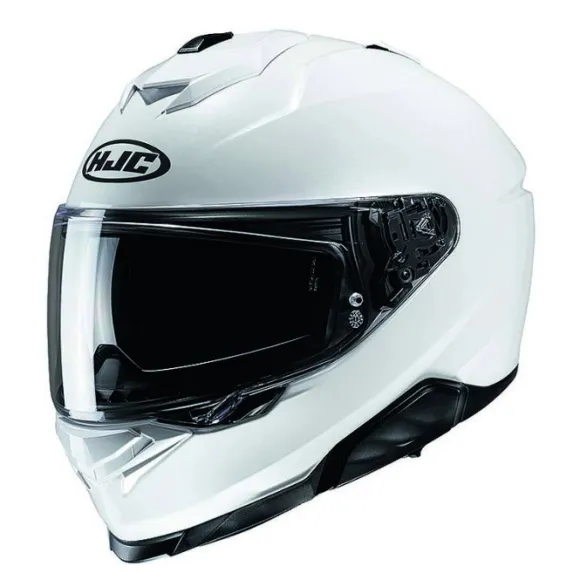 MC-hjelm fullface – HJC I71 Pearl White