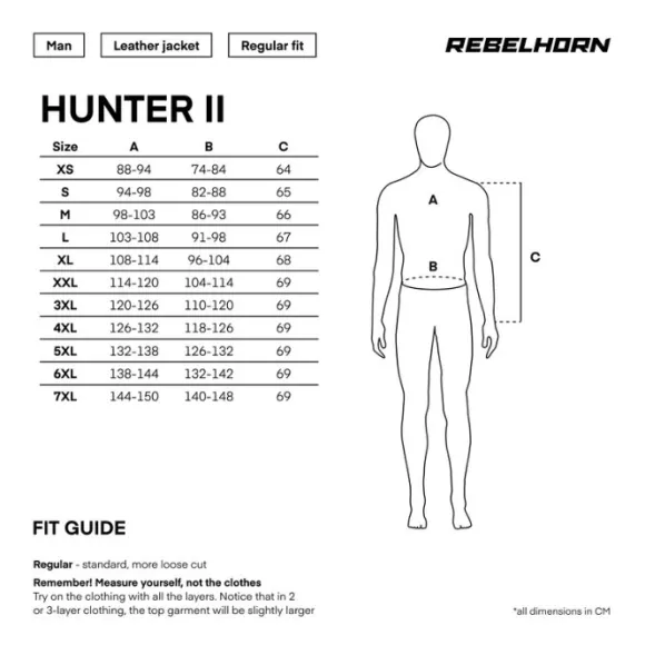 MC-Læderjakke – Rebelhorn Hunter 2 Brun