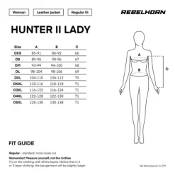 MC-Læderjakke – Rebelhorn Hunter 2 Damejakke Brun