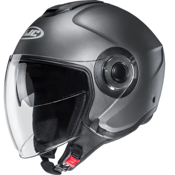 MC-Pilothjelm – HJC I40N Semi Flat Titanium