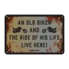 MC-Skilte – Oxford Garageskilt- The Ride Of His Life Live Here OX376