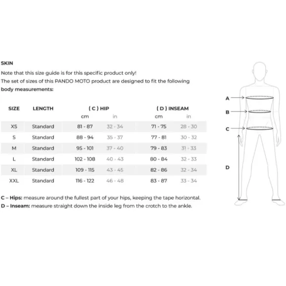 MC underbukser – Pando Moto Armored Motorcycle Leggings Unisex – SKIN UH 03
